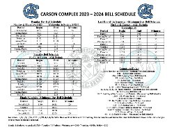 23-24 Bell Schedule